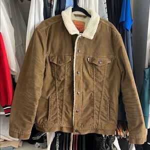 Levi's Men's Brown Sherpa Collar Jacket
